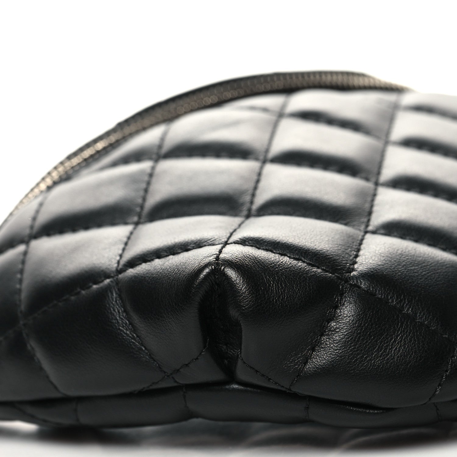 Chanel Lambskin Quilted Waist Belt Bag Black 9 of 10