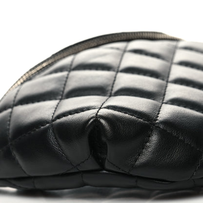 Chanel Lambskin Quilted Waist Belt Bag Black 9 of 10