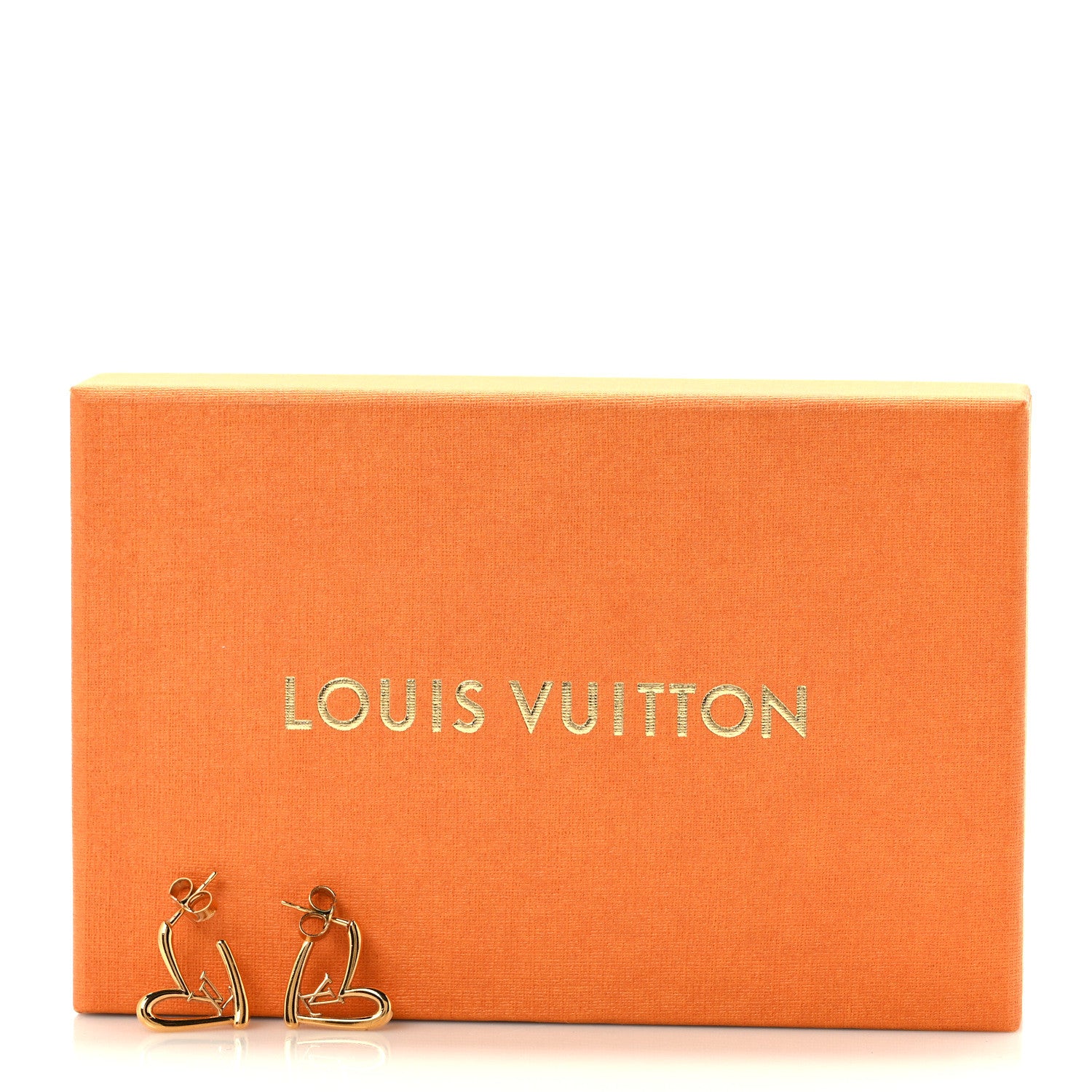 Louis Vuitton Fall In Love Heart Earrings PM Gold 4 of 4