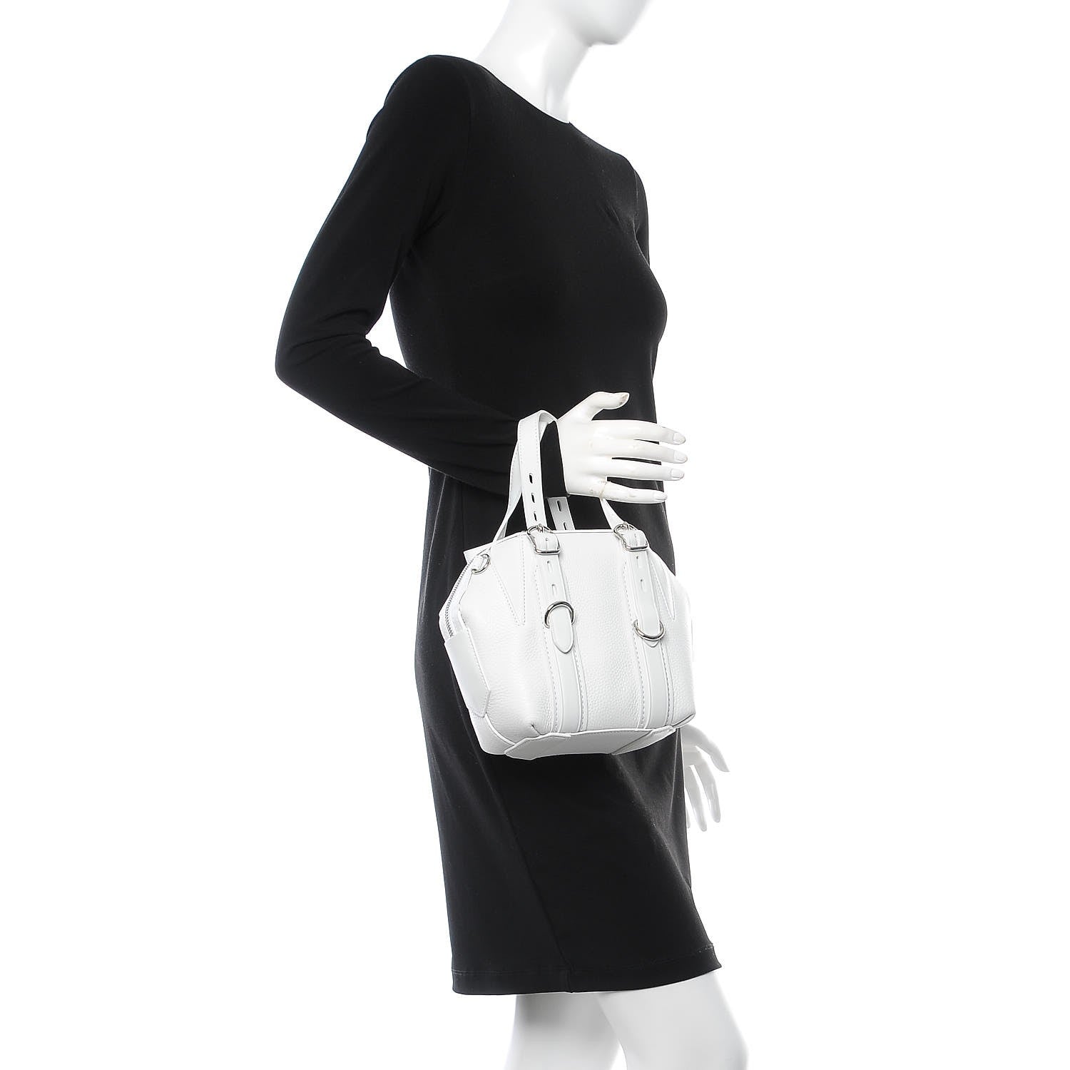 Alexander Wang Pebbled Calfskin Mini Emile White 2 of 7