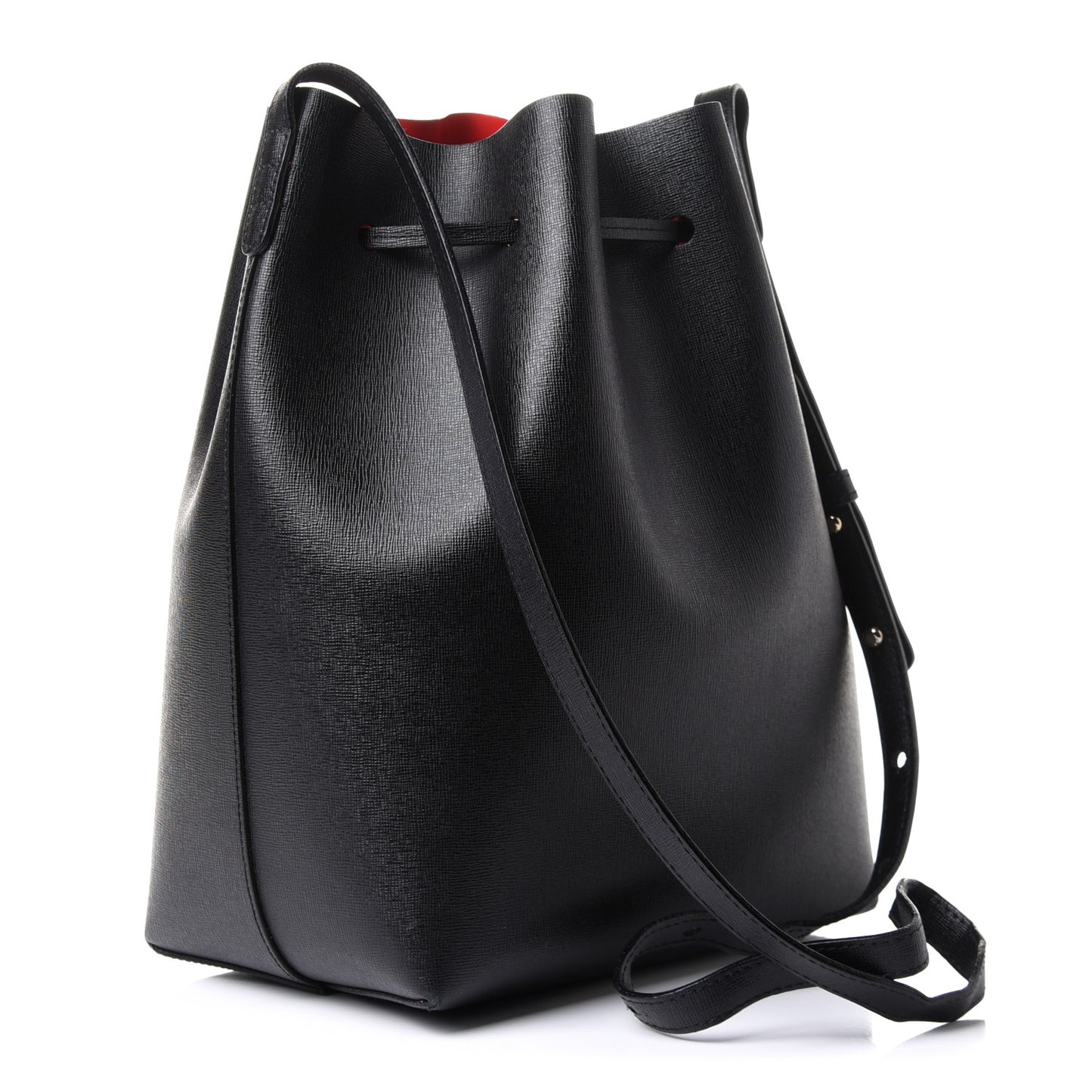 Saffiano Bucket Bag Black Flamma