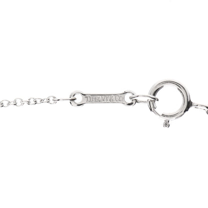 Tiffany Platinum Diamond .08ct Elsa Peretti Diamonds by the Yard Pendant Necklace 4 of 5