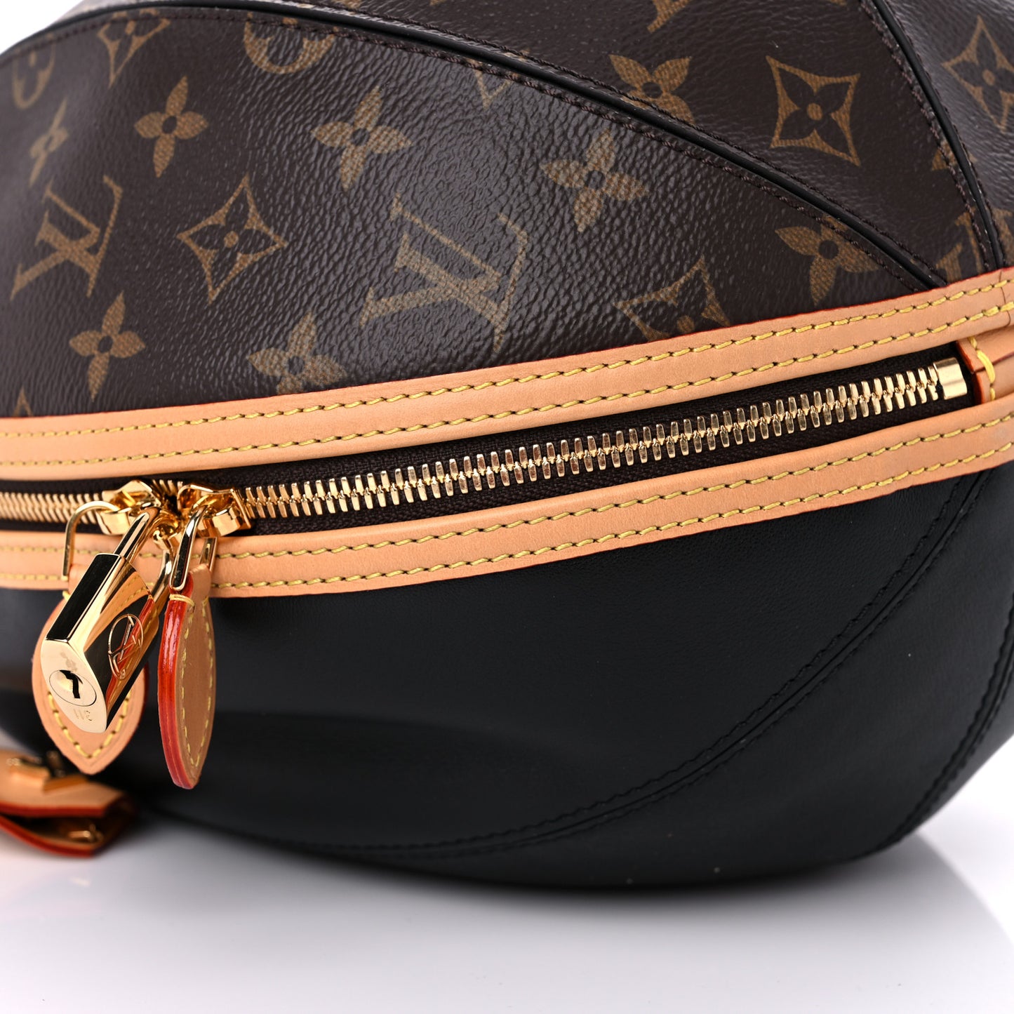 Monogram Braided Egg Bag Black