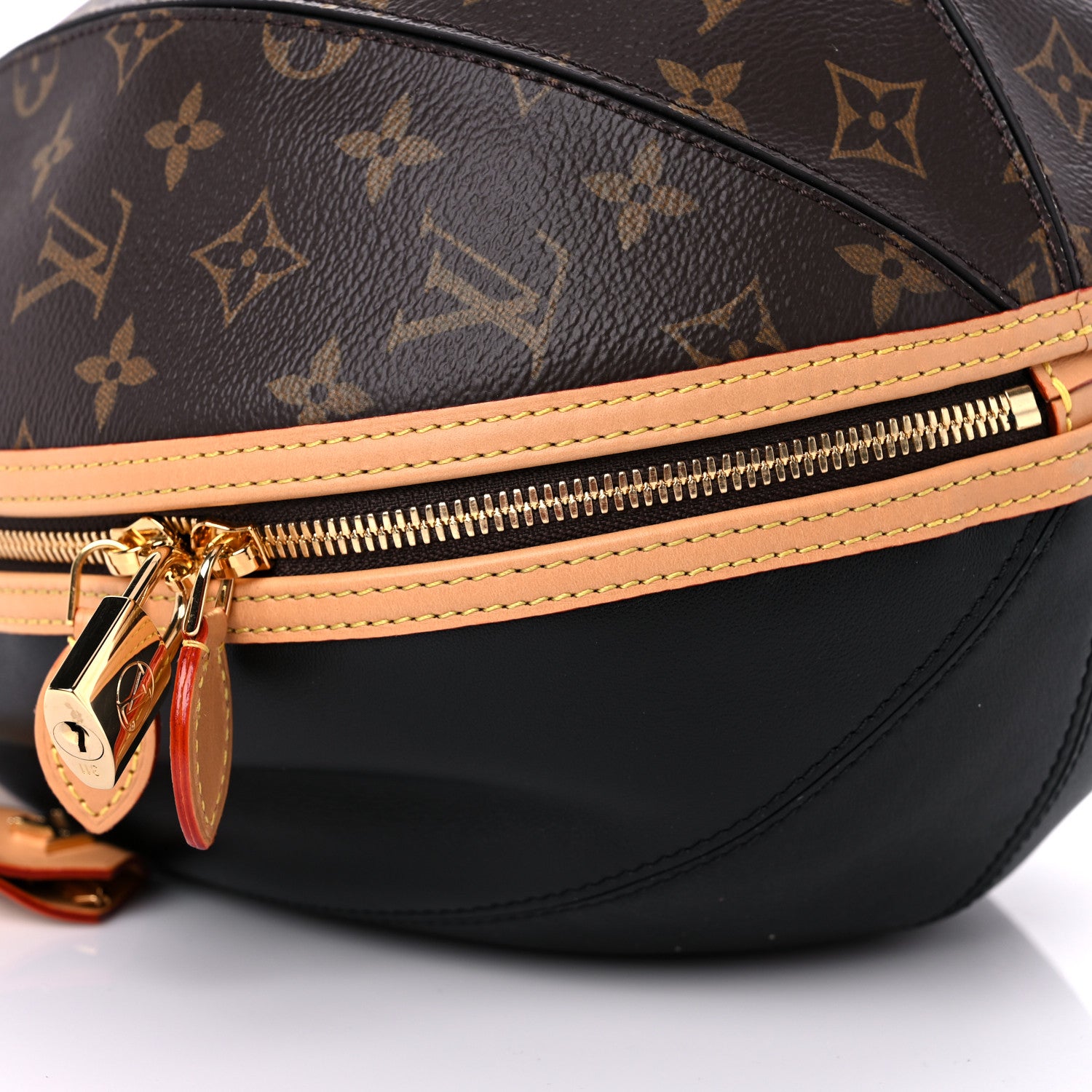 Louis Vuitton Monogram Braided Egg Bag Black 7 of 11