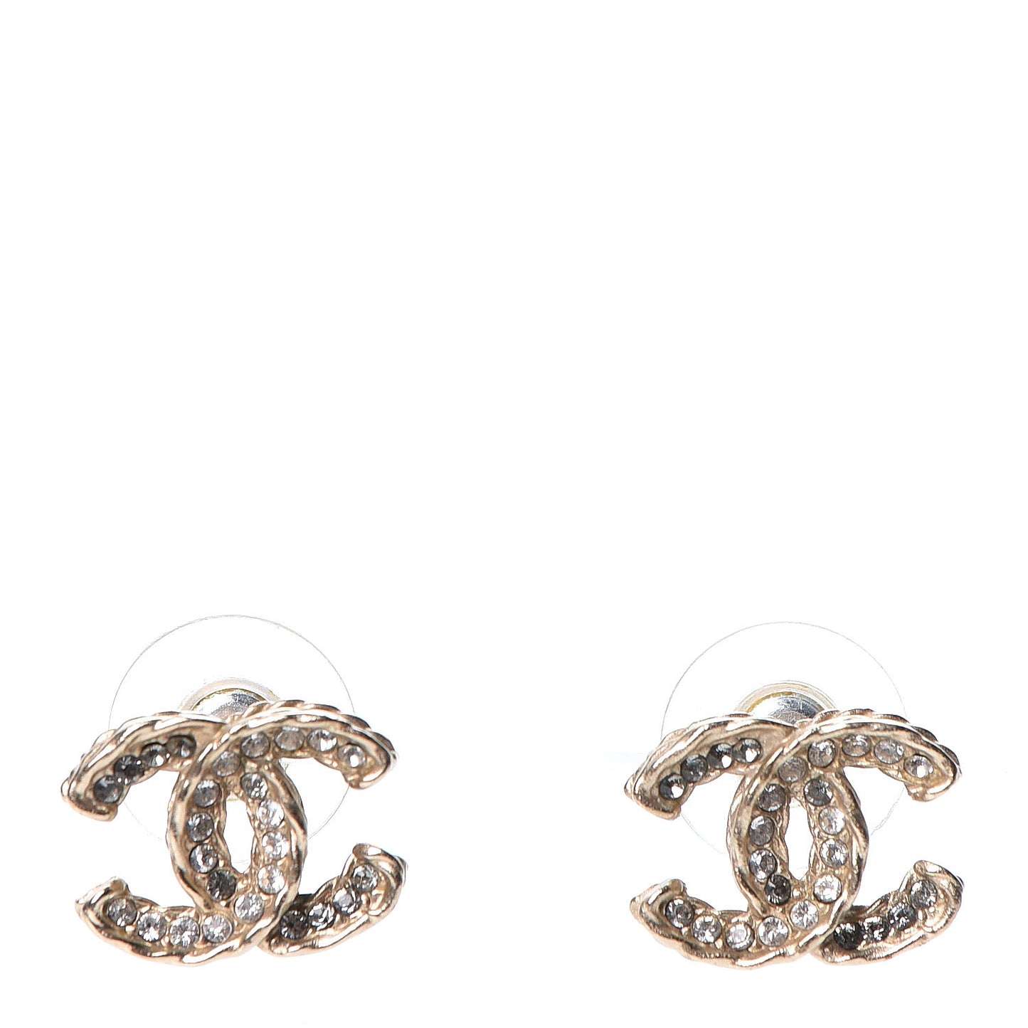 Crystal CC Earrings Gold