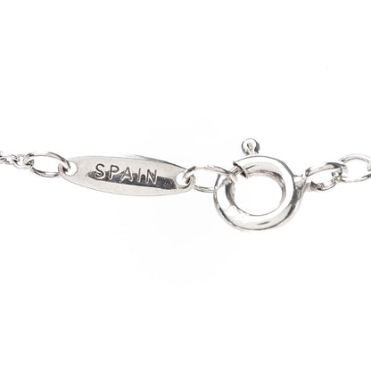 Tiffany Sterling Silver Diamond .05ct Elsa Peretti Diamonds by the Yard Pendant Necklace 4 of 7