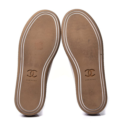 Chanel Cork Jetty Sneaker 37 Brown White 5 of 6