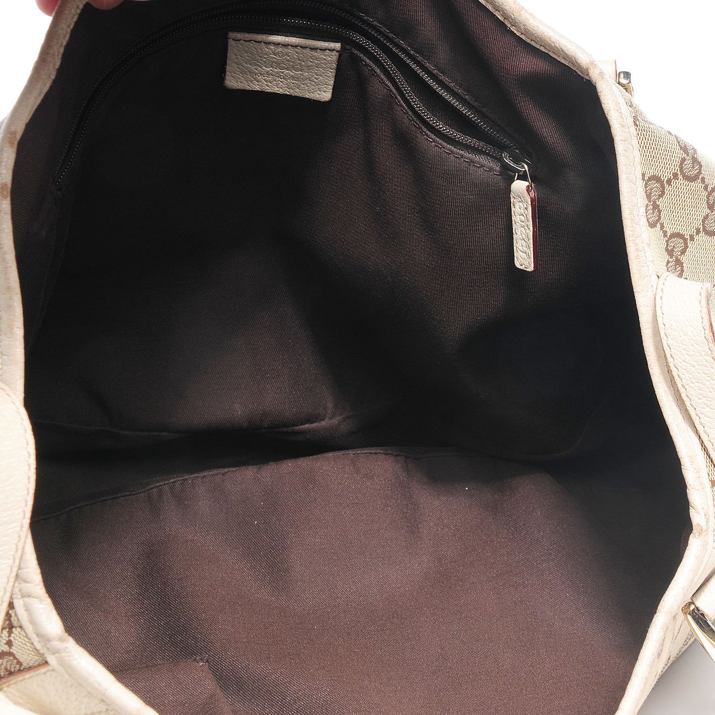 Monogram Medium Abbey Shoulder Bag Off White