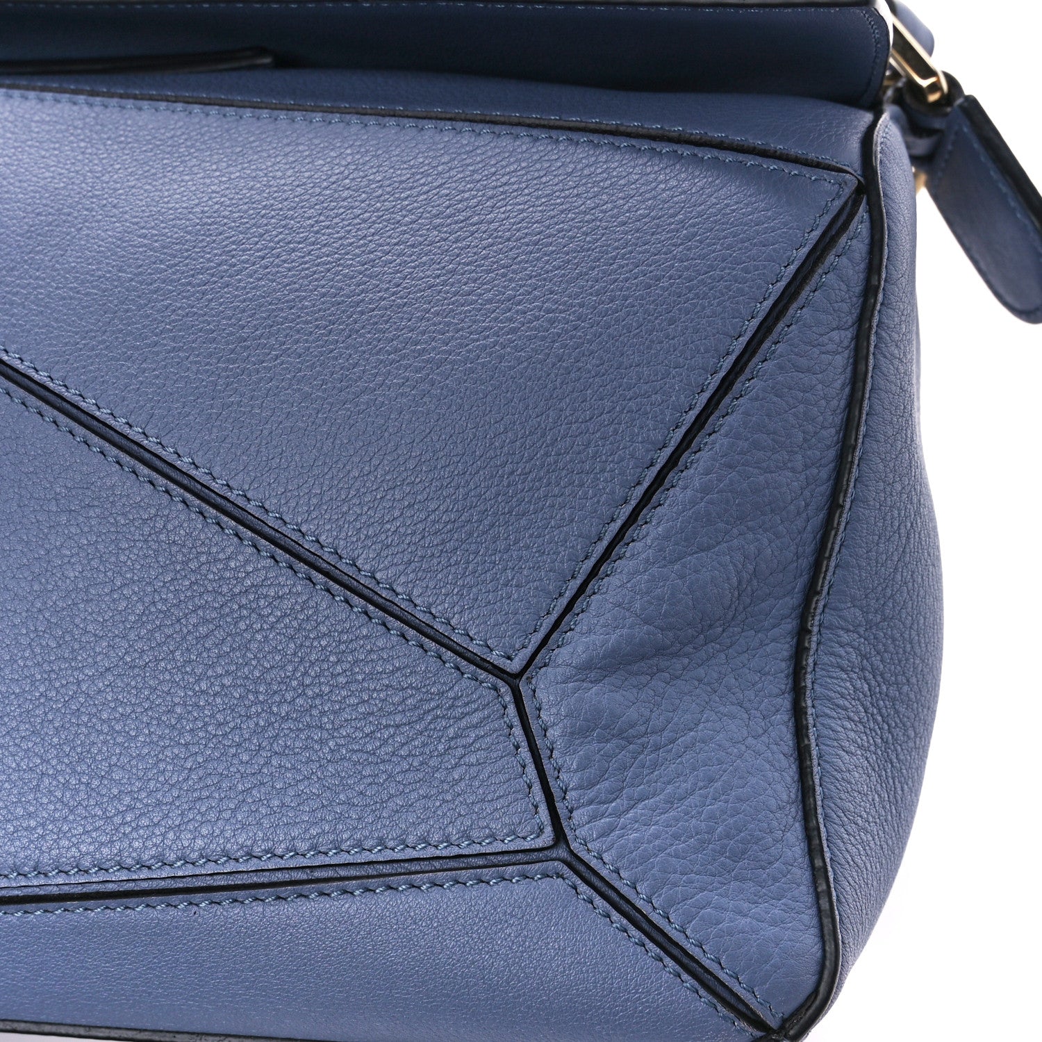 Loewe Calfskin Medium Puzzle Bag Blue 12 of 12