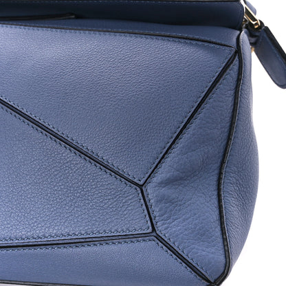 Loewe Calfskin Medium Puzzle Bag Blue 12 of 12
