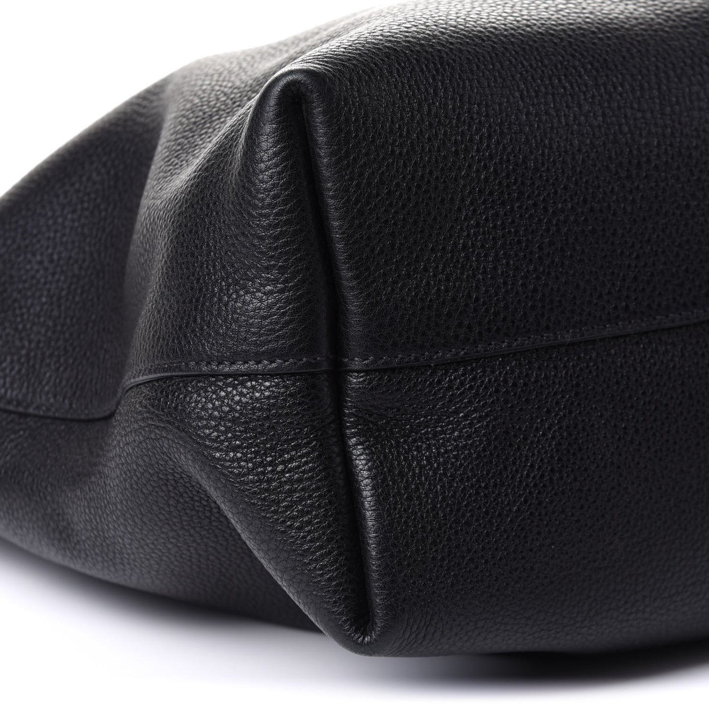 Vitello Daino Shopping Tote Black