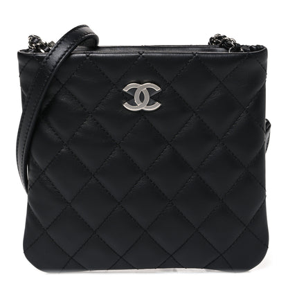 Chanel Lambskin Quilted Uniform Crossbody Bag Black 1 of 9