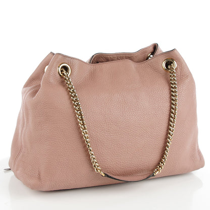 Gucci Cellarius Calfskin Medium Soho Chain Shoulder Bag Dark Cipria 3 of 10