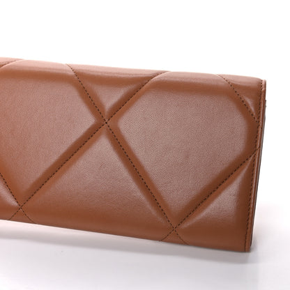 Chanel Lambskin Quilted Chanel 19 Flap Wallet Brown 16 of 18