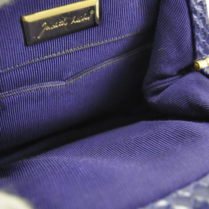 Judith Leiber Snakeskin Evening Bag Purple 6 of 7