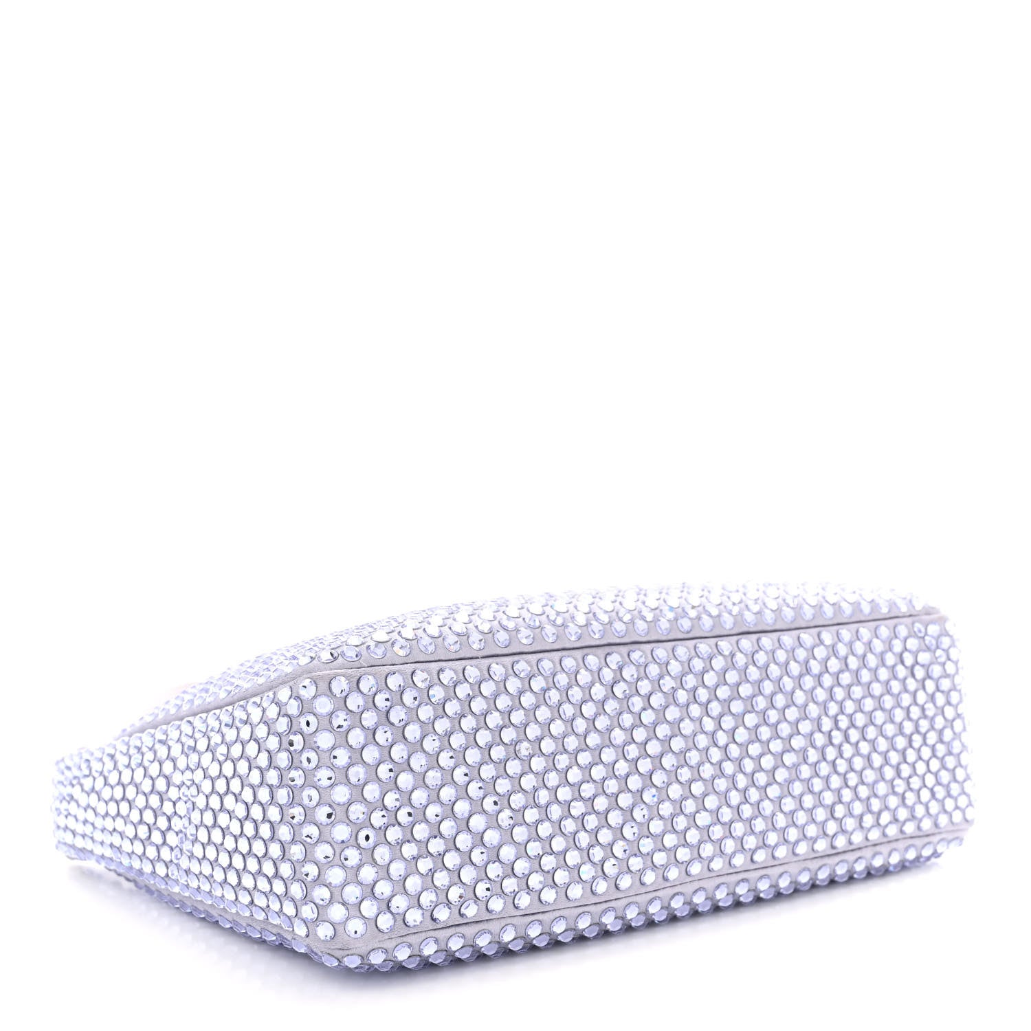 Prada Satin Crystal Mini Re-Edition 2000 Bag Glicine 5 of 11