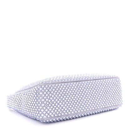 Prada Satin Crystal Mini Re-Edition 2000 Bag Glicine 5 of 11