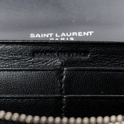 Saint Laurent SAINT LAURENT Lambskin Y Quilted Monogram Large Loulou Flap Wallet Black 9 of 15