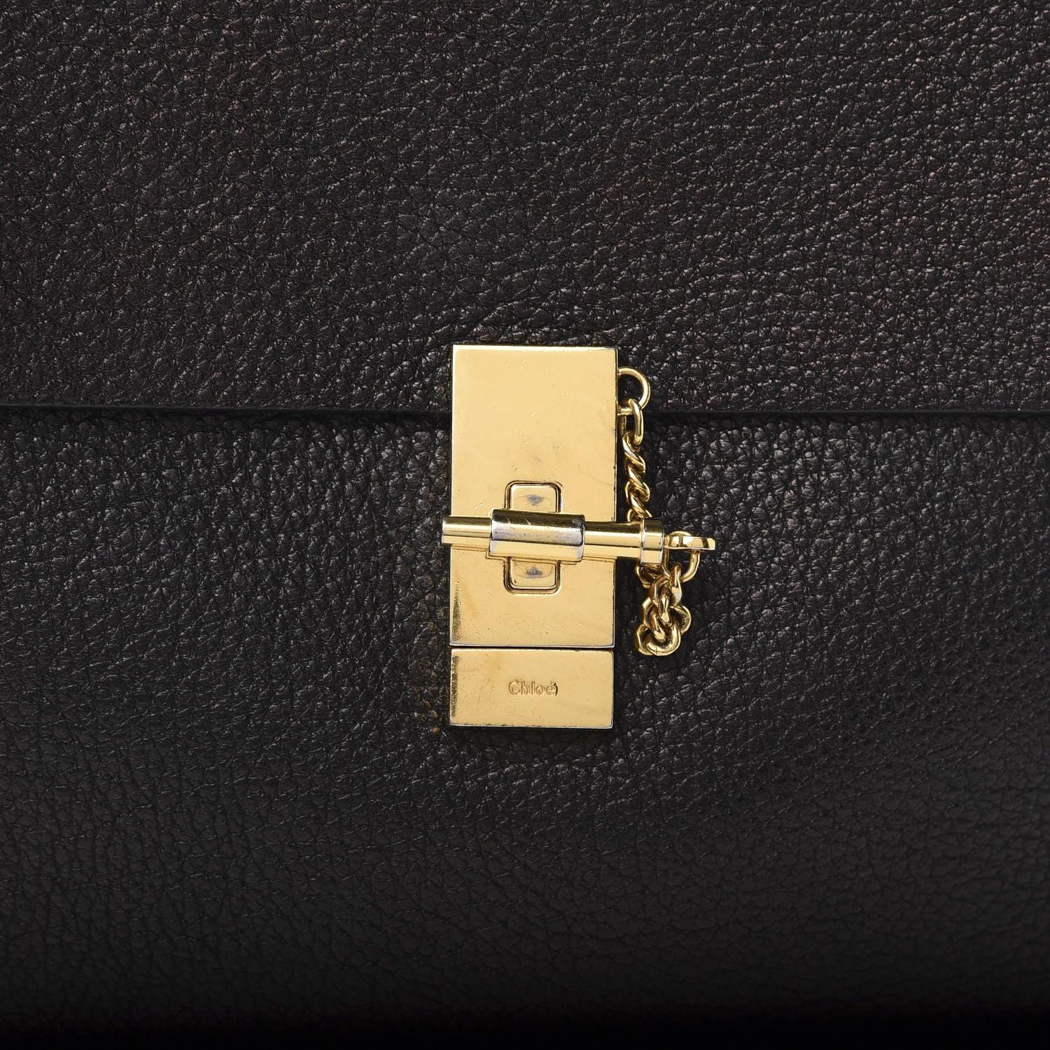Chloe Grained Lambskin Large Drew Shoulder Bag Black 13 of 13
