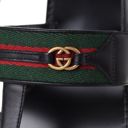 Gucci Nylon Web Lifford Jakarta Sandals 40.5 Black 9 of 10