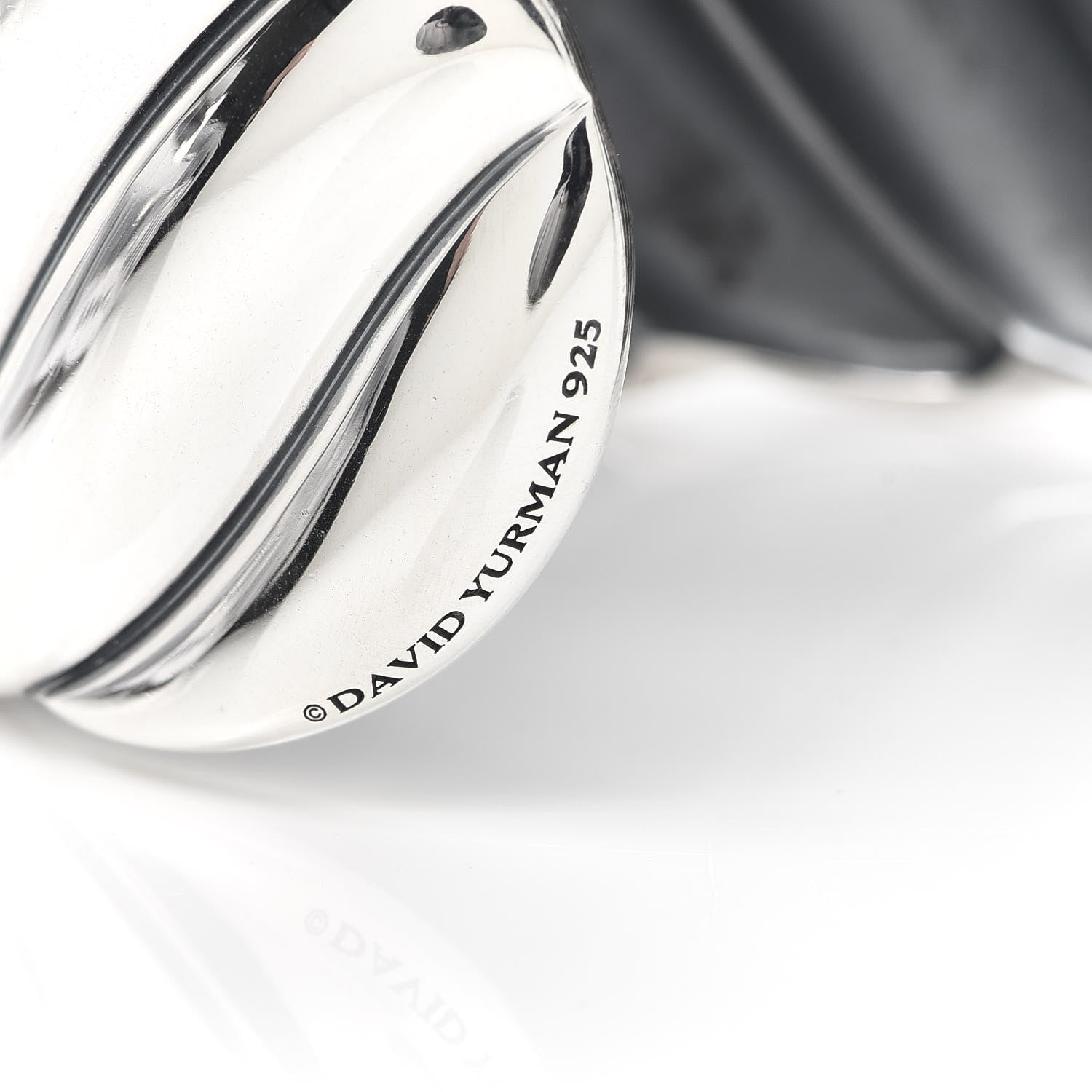 David Yurman Sterling Silver Wide Sculpted Cable Cuff Bracelet 4 of 4