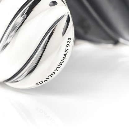 David Yurman Sterling Silver Wide Sculpted Cable Cuff Bracelet 4 of 4