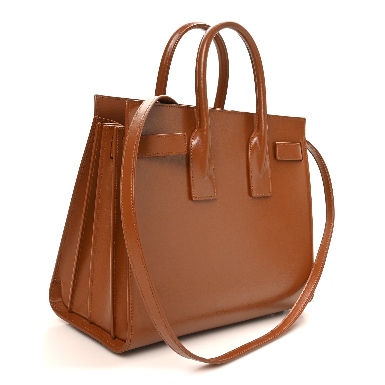 Saint Laurent Calfskin Small Sac De Jour Brown 4 of 10