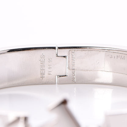 Hermes Enamel Narrow Clic Clac H Bracelet PM White 5 of 6