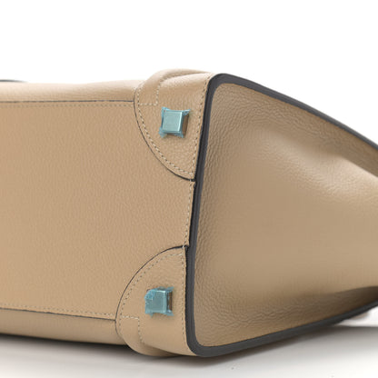 Celine Drummed Calfskin Micro Luggage Dune 10 of 11