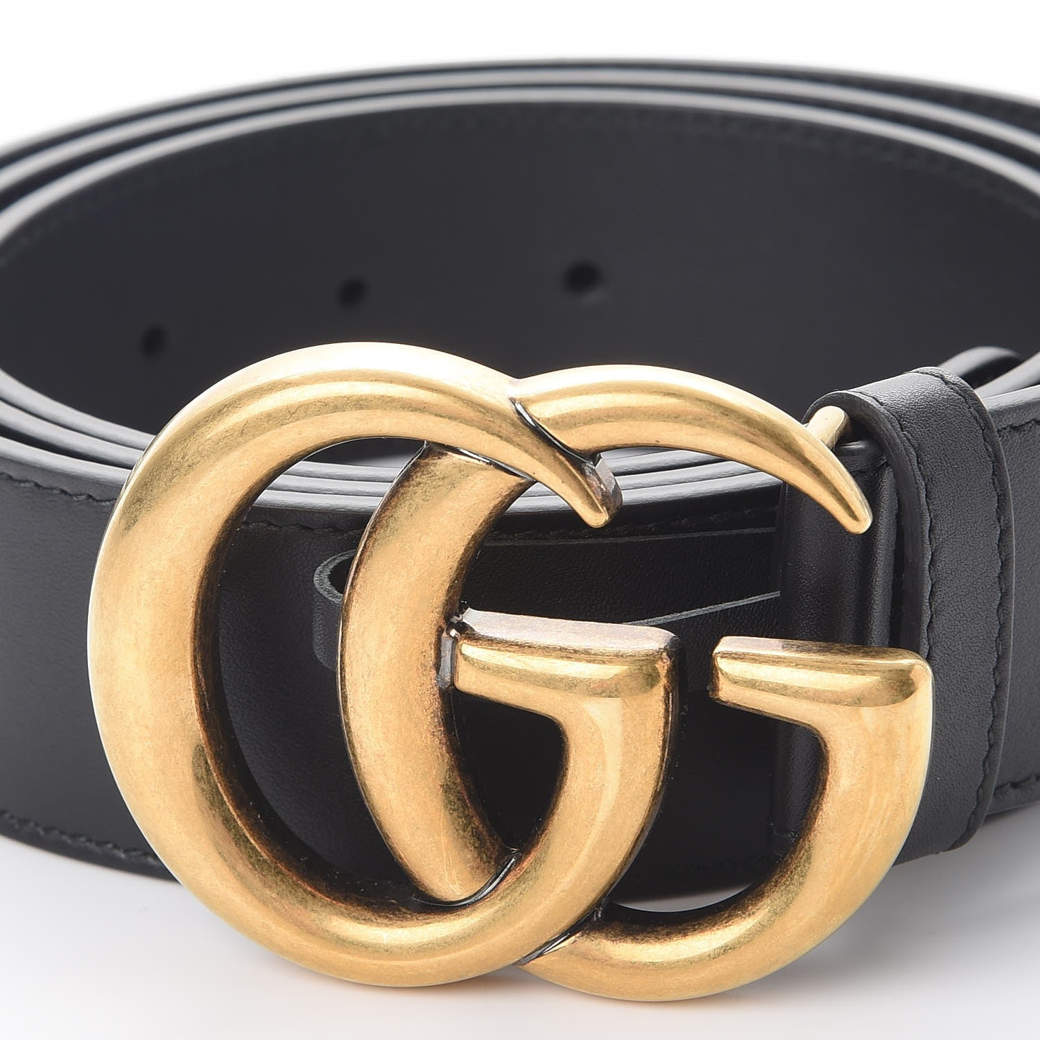 Gucci Moon Calfskin Double G 40mm Belt 105 42 Black 6 of 9
