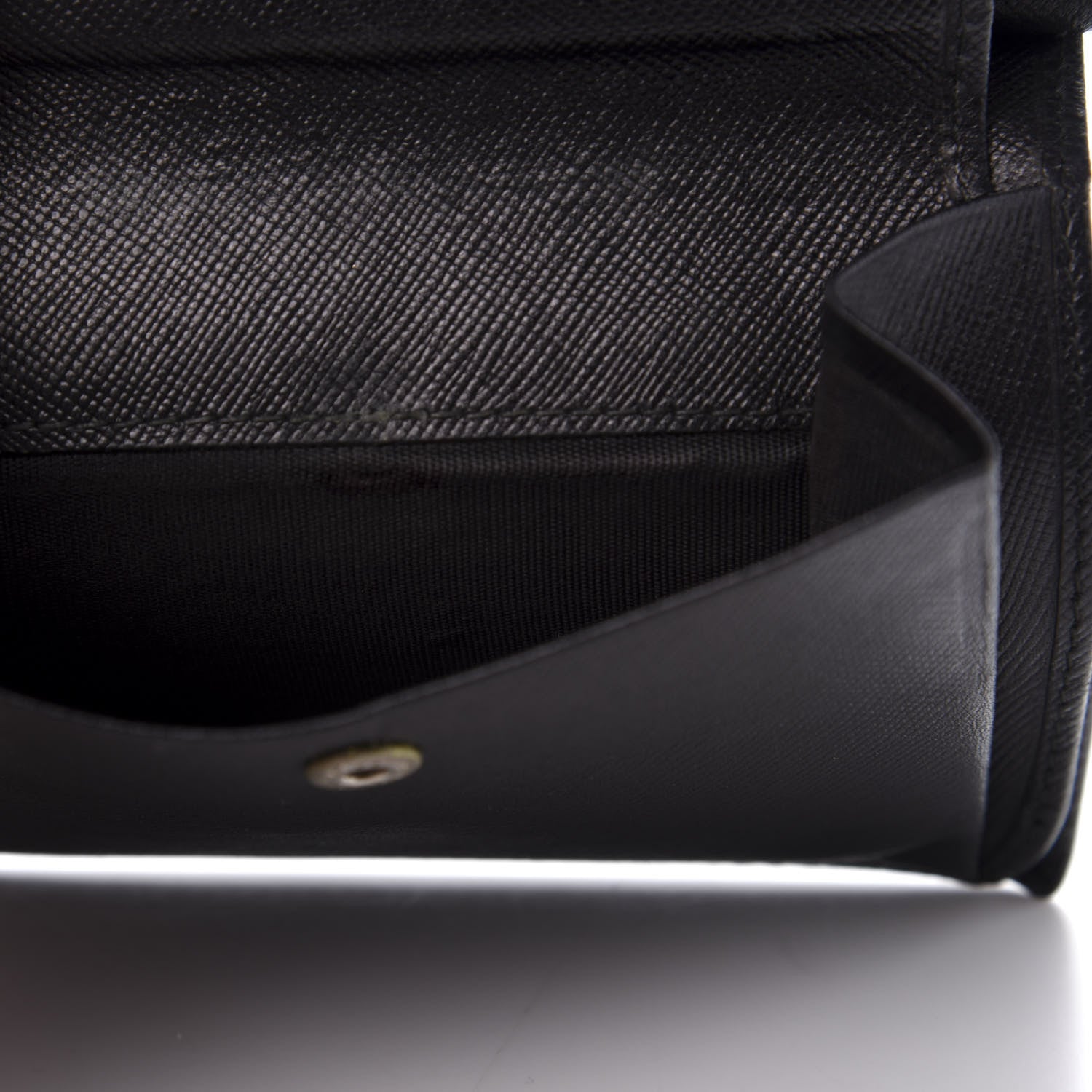 Prada Saffiano Bi-Fold Wallet Black 10 of 14