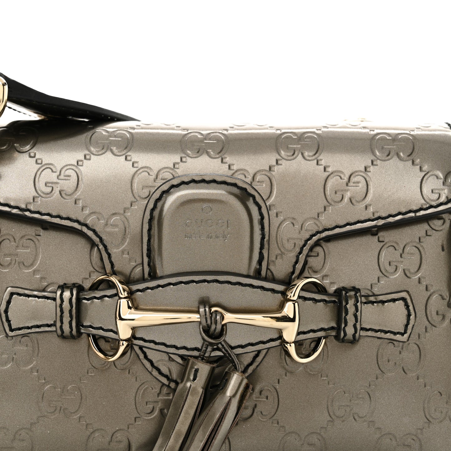 Shine Guccissima Mini Emily Chain Shoulder Bag Sasso