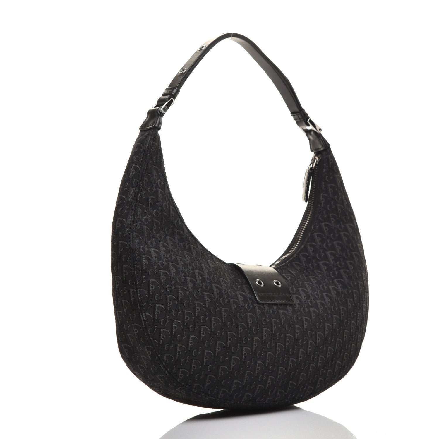 Christian Dior Monogram Street Chic Hobo Black 3 of 9