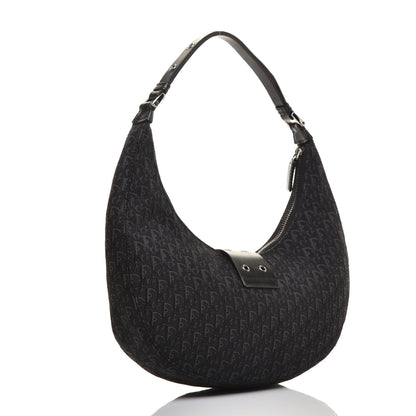 Christian Dior Monogram Street Chic Hobo Black 3 of 9