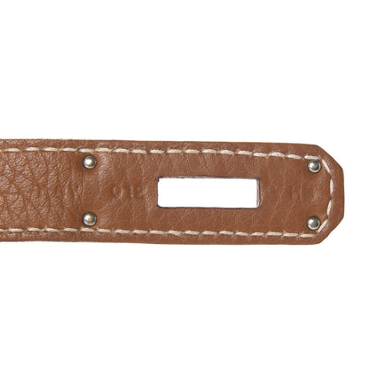 Hermes Taurillon Clemence Jypsiere 28 Gold 11 of 13