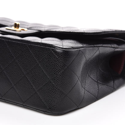 Chanel Caviar Quilted Jumbo Double Flap Black 9 of 11