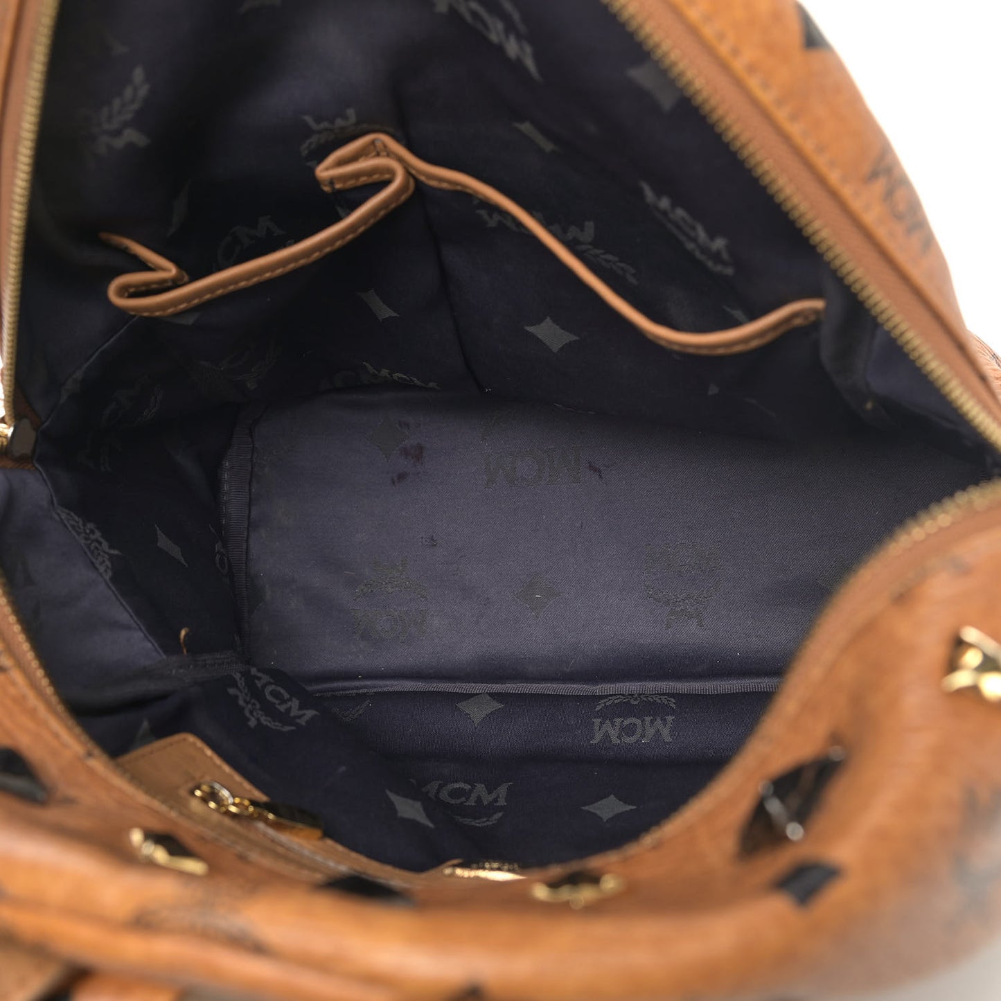 Visetos Studded Small Stark M Backpack Cognac
