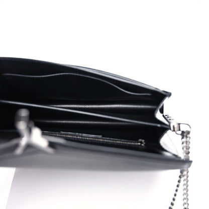 Saint Laurent Grain De Poudre Monogram Cassandra Clasp Bag Black 5 of 9