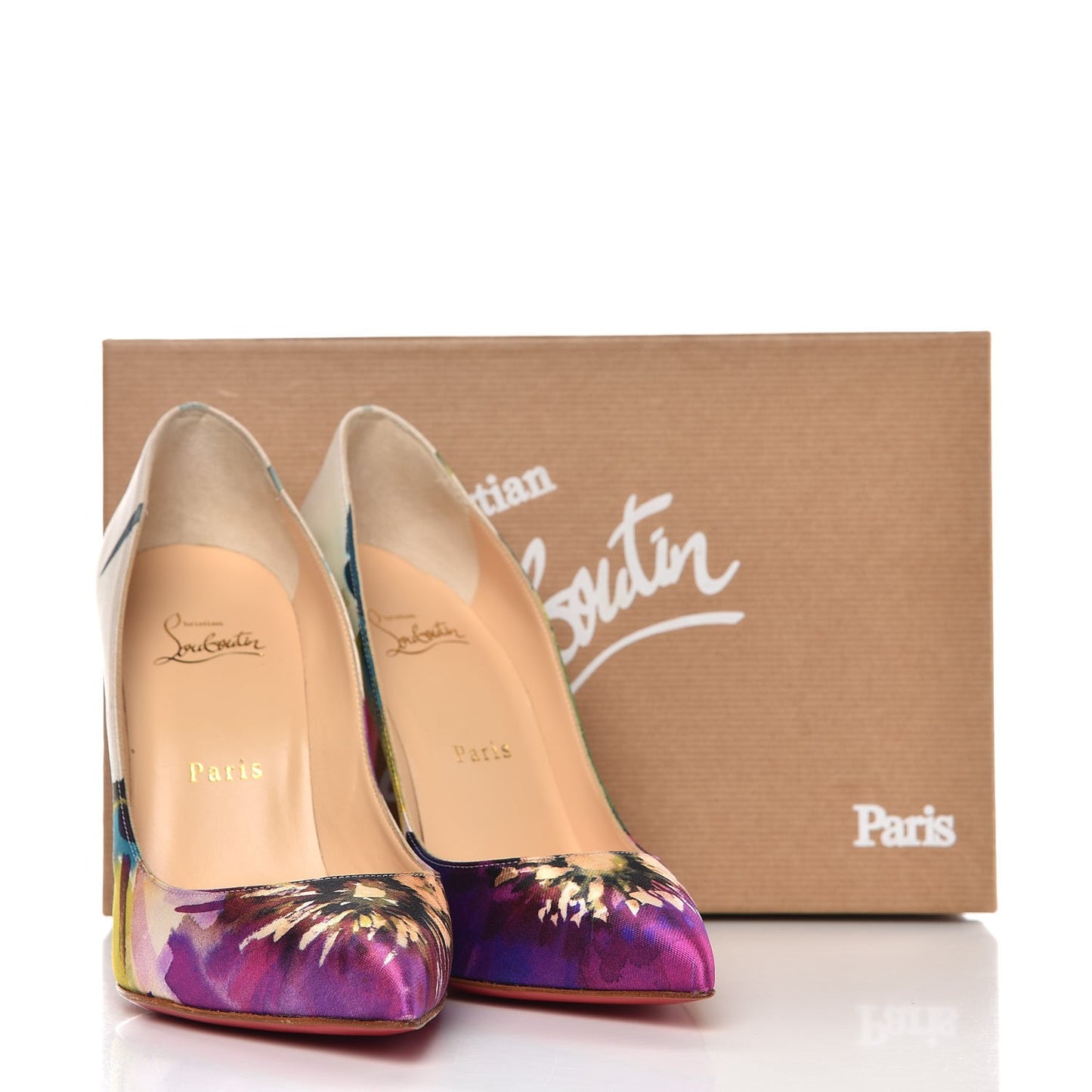 Satin Maxi Fiori Pigalle Follies 100 Pumps 38.5 Multicolor