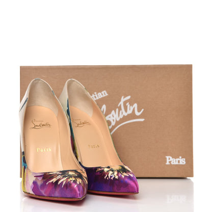 Christian Louboutin Satin Maxi Fiori Pigalle Follies 100 Pumps 38.5 Multicolor 9 of 9