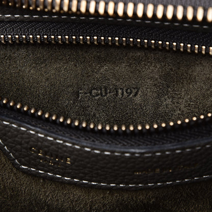 Celine Drummed Calfskin Micro Luggage Souris 7 of 7