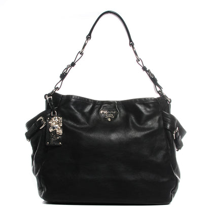 Prada Soft Calf Two Pocket Hobo Nero Black 1 of 10