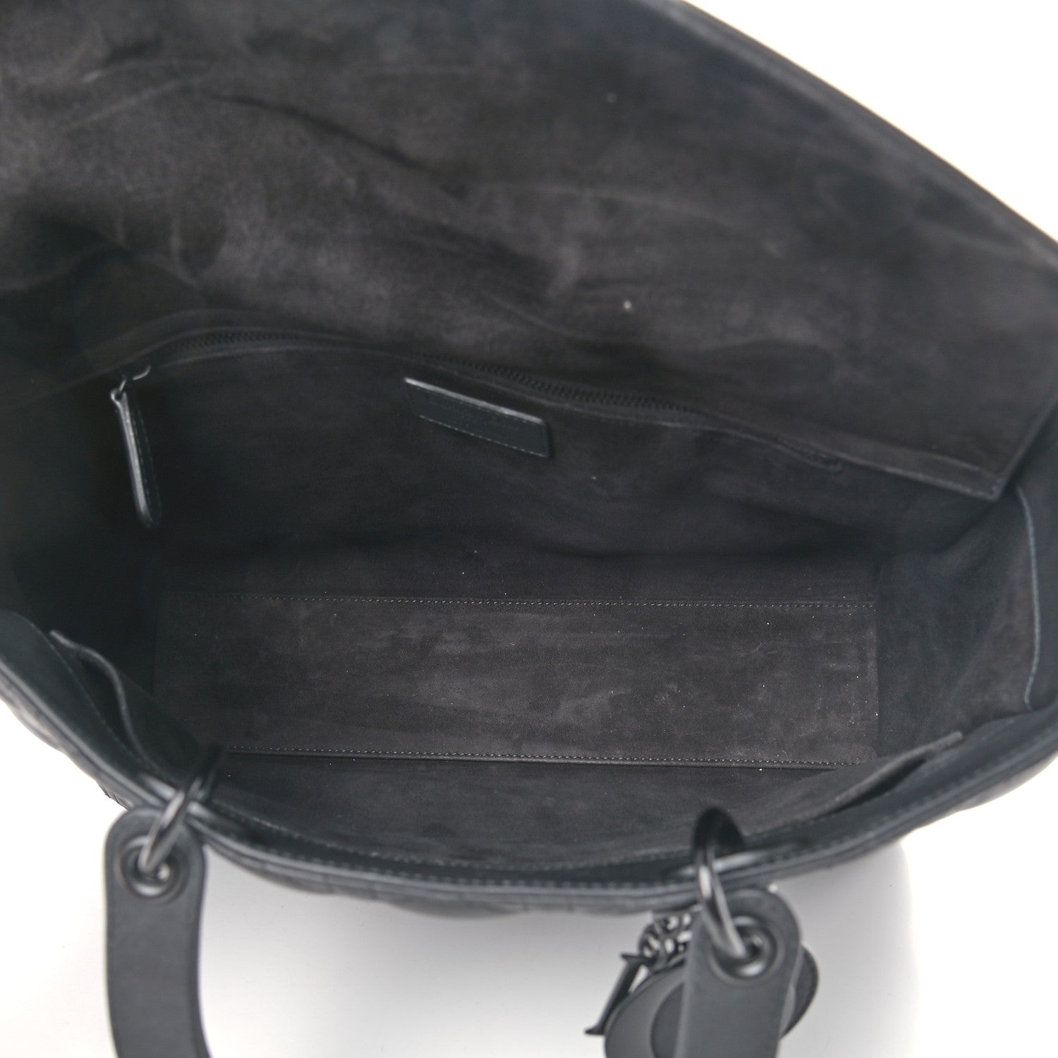 Christian Dior Ultra Matte Calfskin Cannage Large Lady Dior Black 5 of 15