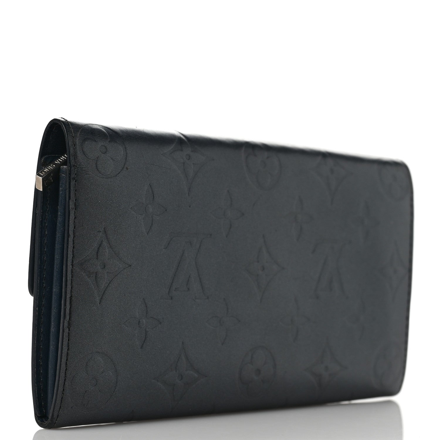 Louis Vuitton Mat Monogram Sarah Wallet Blue 3 of 8