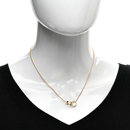 Cartier 18K Yellow Gold Interlocking LOVE Necklace 2 of 4