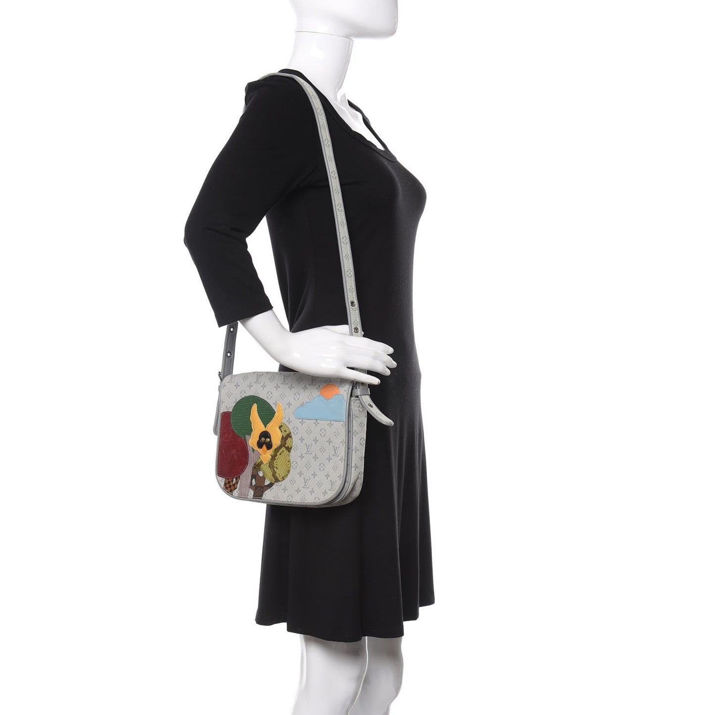 Mini Monogram Patchwork Conte De Fees Musette Grey