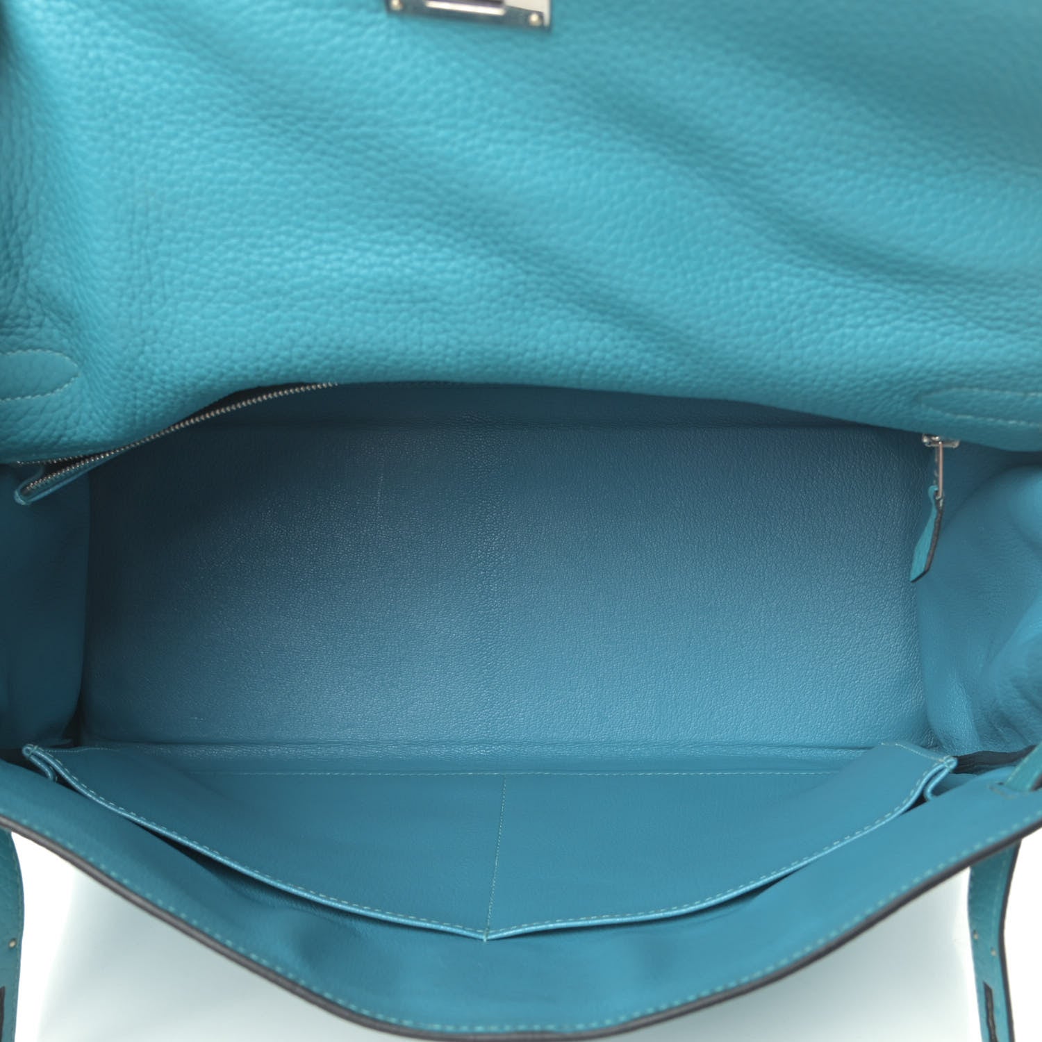 Hermes Togo Kelly Retourne 35 Turquoise 4 of 10