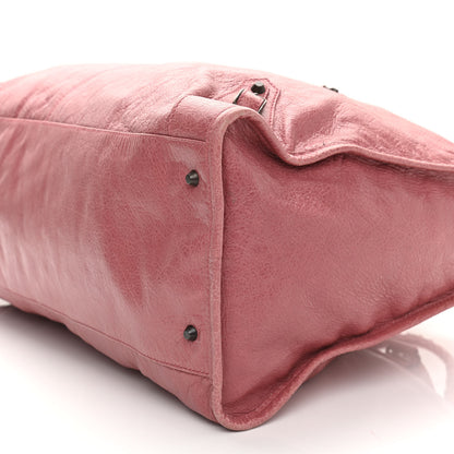 Balenciaga Agneau Classic Hardware Weekender Rose Bruyere 10 of 12