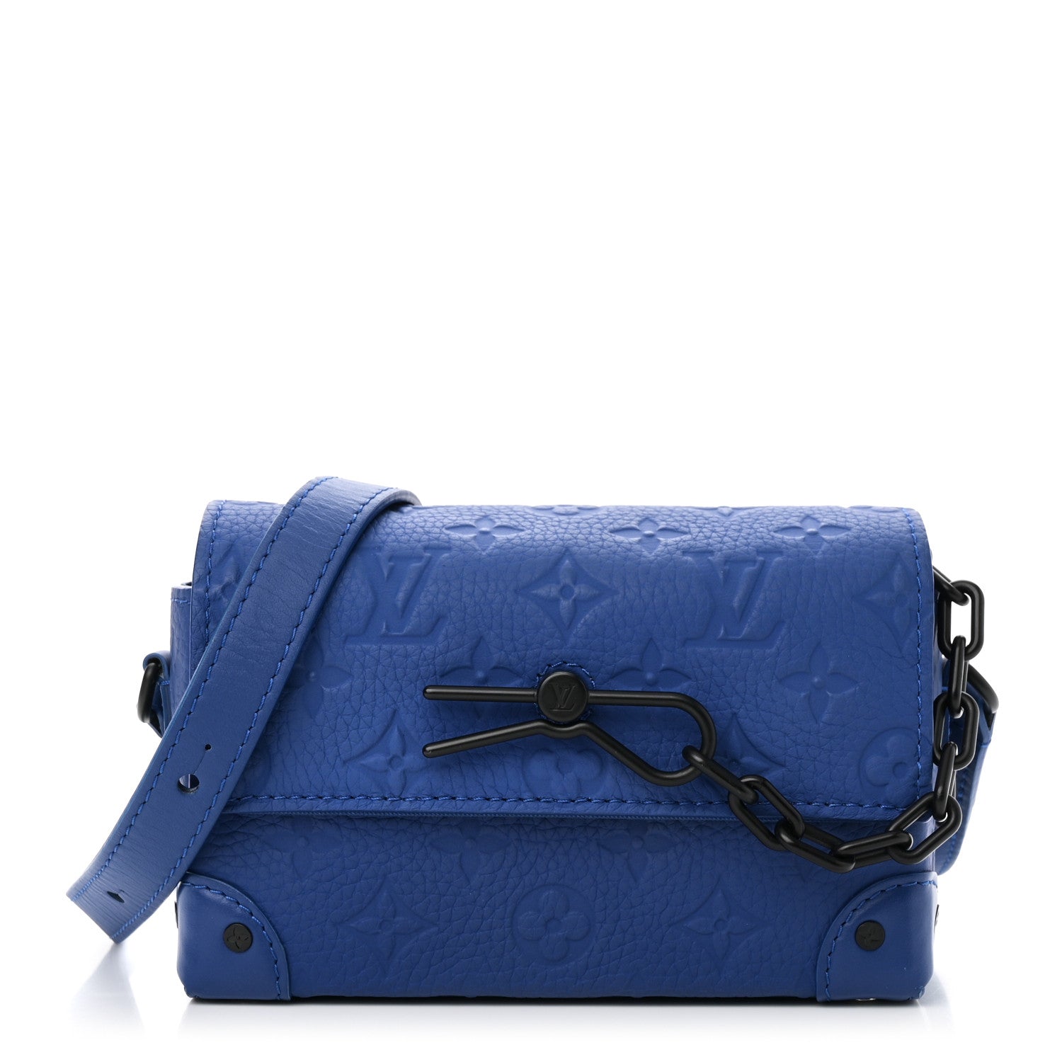 Louis Vuitton Taurillon Monogram Steamer Wearable Wallet Sapphire 1 of 9