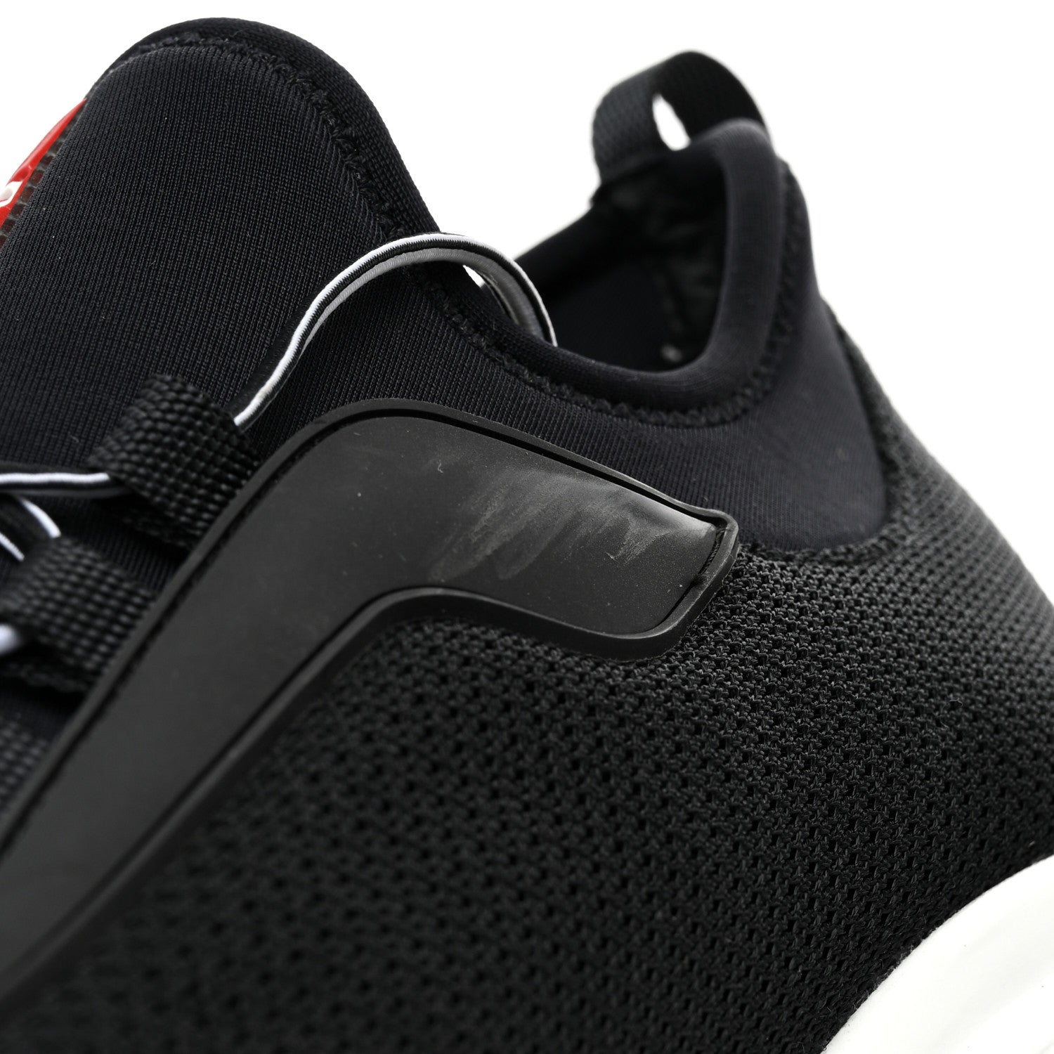 Prada Mesh Neoprene Womens America's Cup 45mm Sneakers 38 Black White 10 of 12